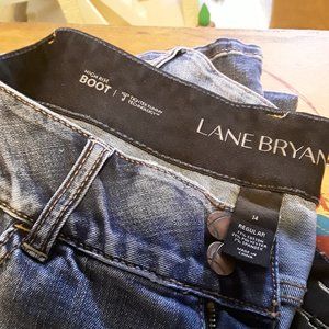 Lane Bryant jeans, high rise boot cut, 14